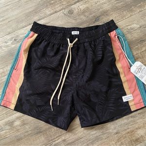 Duvin Design Co Swim Short Trunks Disco Palm